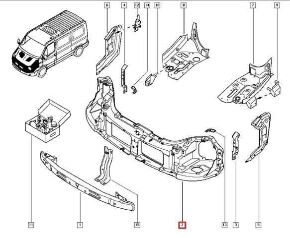 8200187234 RENAULT Рамка радиатора купить в Одесса