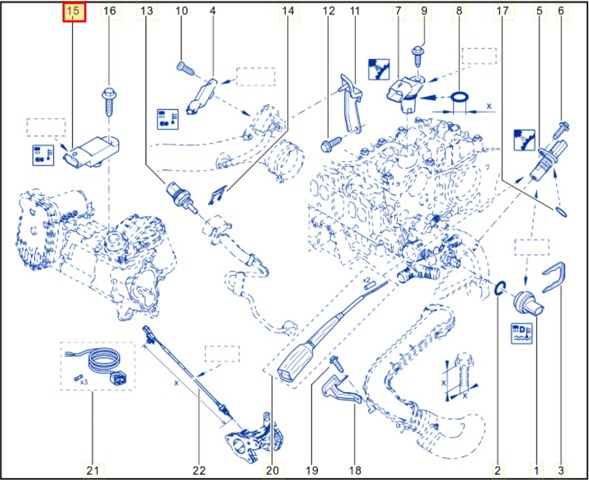 RENAULT 8200685363 Датчик давления во впускном коллекторе, MAP в наличии Житомир