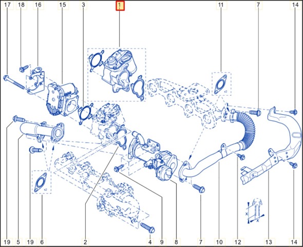 8200693739 Клапан EGR рециркуляции газов купить Кривой Рог