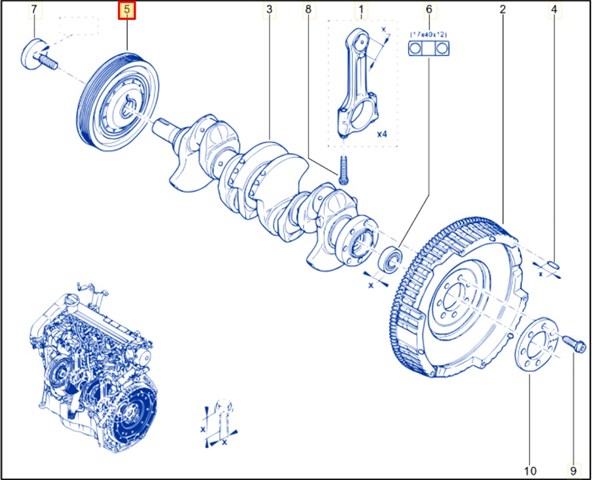 8200699517 RENAULT Шкив коленвала купить в Днепр