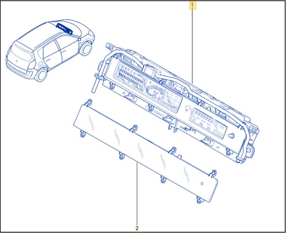 8200704463 RENAULT Приборная доска (щиток приборов) купить в Николаев