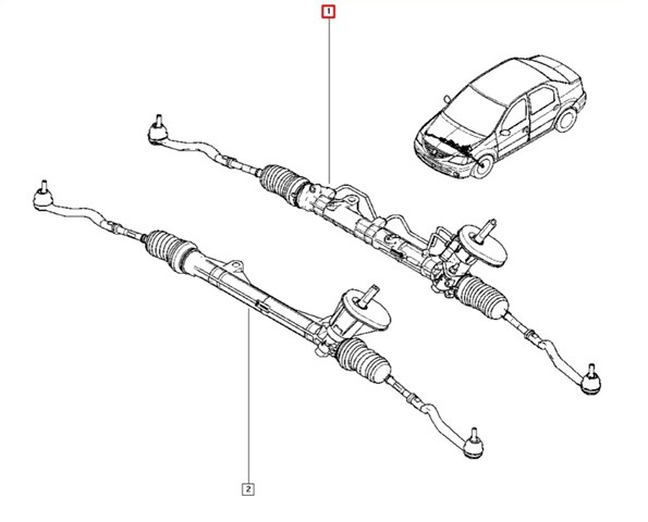 RENAULT 8200720881 Рейка рулевая в наличии Ужгород