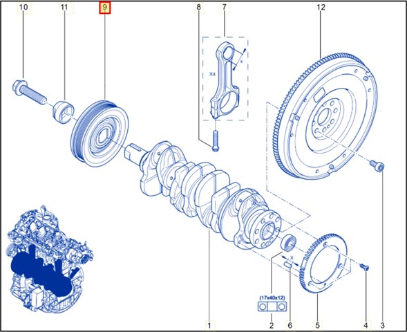 8200767762 RENAULT Шкив коленвала купить в Николаев