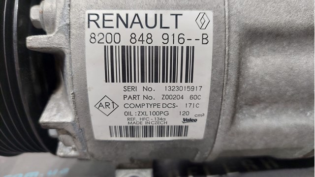RENAULT 8200848916 Компрессор кондиционера в наличии Тернополь