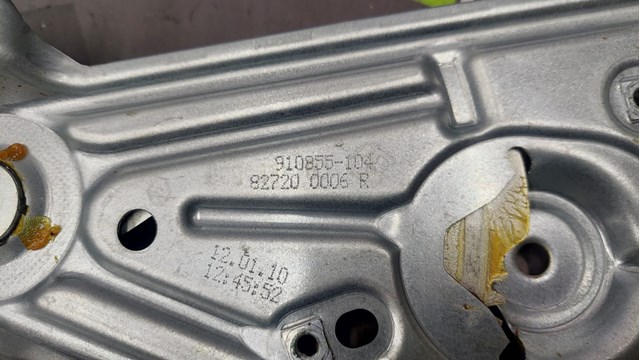 RENAULT 827208148R Механизм стеклоподъемника двери задней правой в наличии Одесса