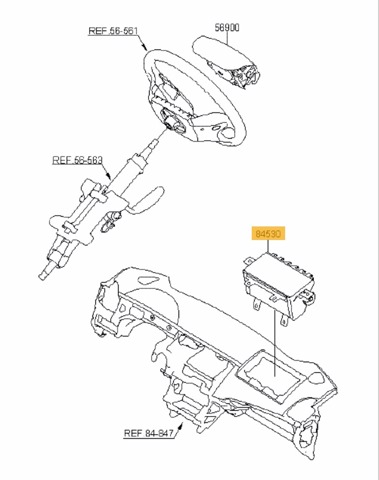 HYUNDAI 845303U000 Подушка безопасности пассажира в наличии Винница