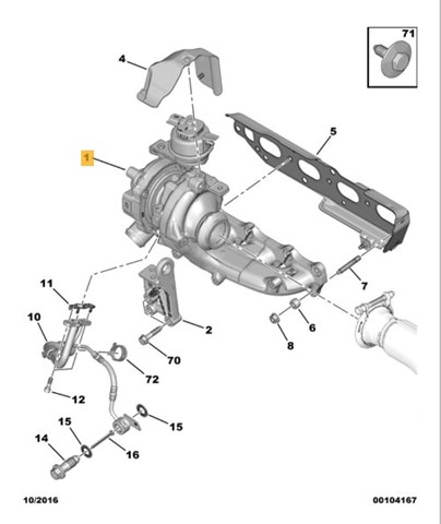 9840533580 PEUGEOT Турбина купить в Ужгород
