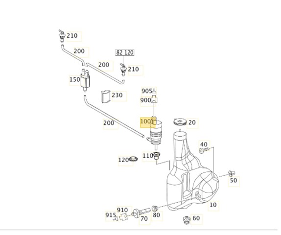 A0008605826 Моторчик омывателя купить Винница
