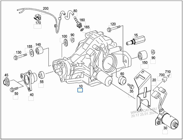 MERCEDES A1643500814 Редуктор задний в наличии Кривой Рог
