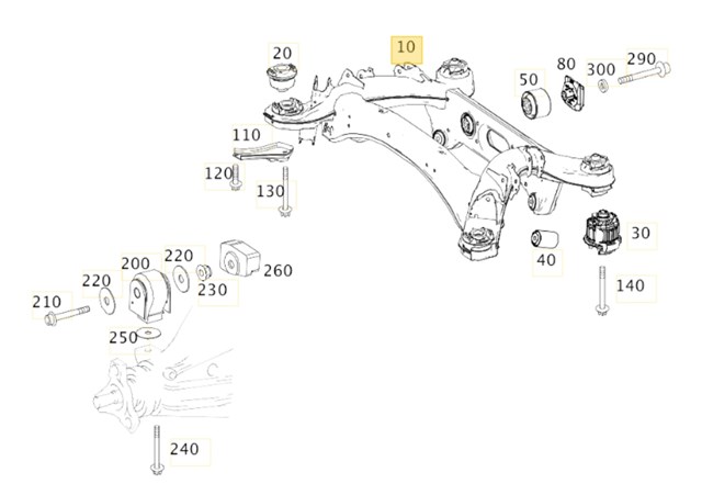 Оси полуприцепов и прицепов A2053507207 MERCEDES