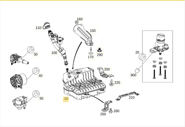 A2054701902 MERCEDES Бак AD BLUE купить в Черновцы