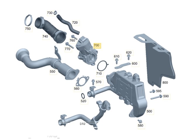MERCEDES A6541405700 Клапан ЕГР в наличии Харьков