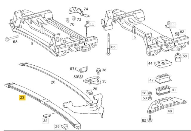 MERCEDES A9033200005 Передняя рессора в наличии Львов