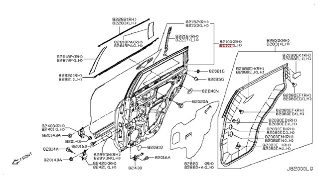 H210A4CBMA Дверь задняя левая купить Харьков