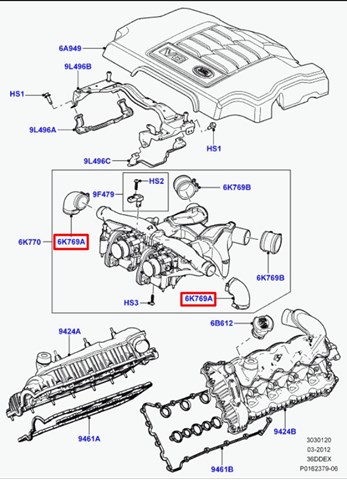 LR014468 Шланг (патрубок) интеркуллера купить Черкассы