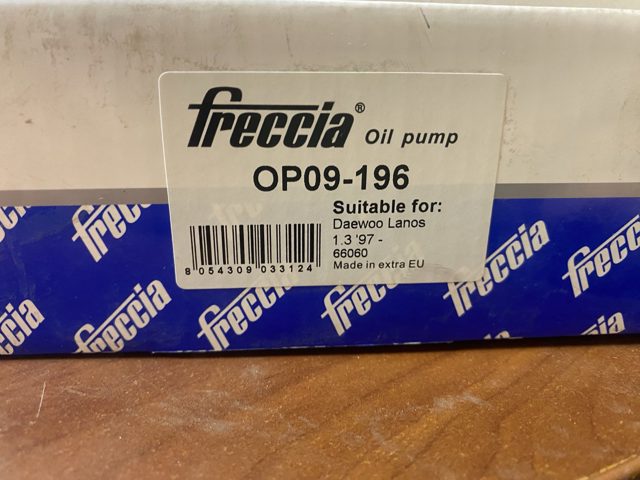 OP09196 FRECCIA Масляный насос купить в Хмельницкий