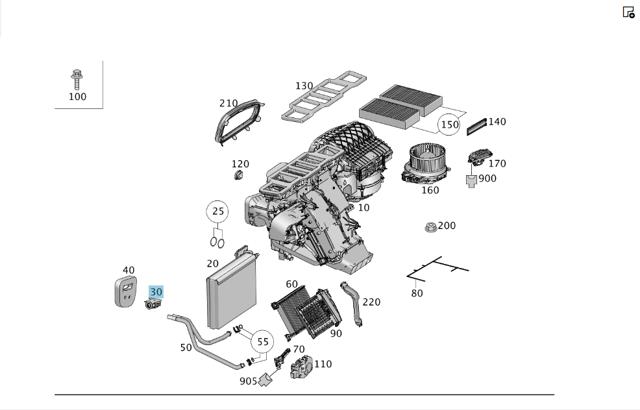 A1668300284 MERCEDES Клапан TRV кондиционера купить в Житомир