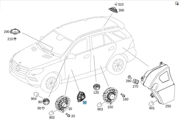 MERCEDES A2318200702 Динамик передней двери в наличии Ровно