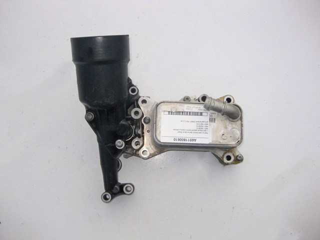 A6511800610 корпус масляного фильтра в сборе с масляным радиатором и кронштейном для двигателя om651 r4 2.2 cdi A6511800610