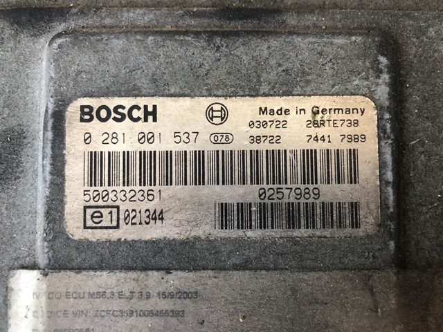 0281001537 BOSCH Блок управления двигателем купить в Каменское