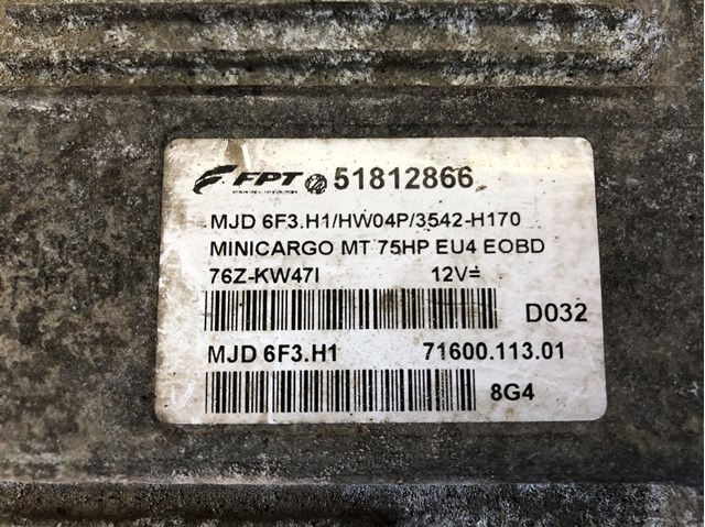 51812866 FIAT Блок управления двигателем купить в Львов
