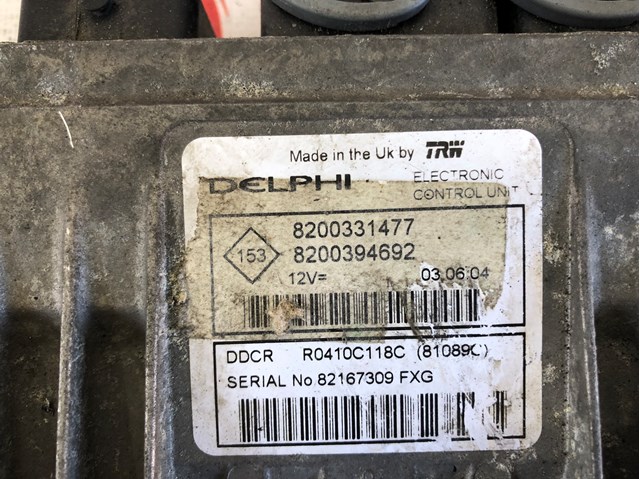 8200331477 RENAULT Модуль управления (ЭБУ) двигателем купить в Черкассы
