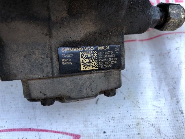 RENAULT 8200430599 Насос топливный высокого давления (ТНВД) в наличии Ровно