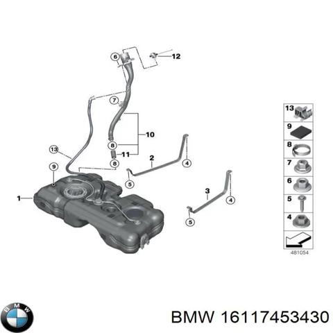 Бак топливный 16117453430 BMW