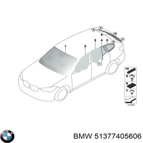 Уголок задней правой двери 51377405606 BMW