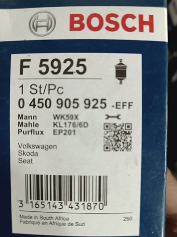 0450905925 BOSCH Фильтр топливный купить в Винница