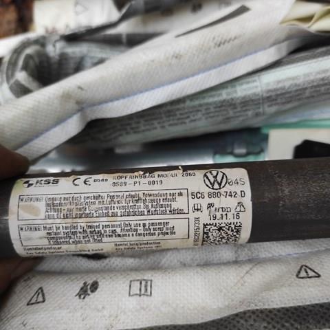AIRBAG, шторка боковая правая 5C6880742D VAG