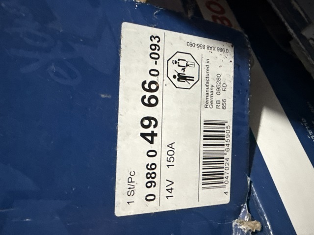 0986049660 BOSCH Генератор купить в Днепр