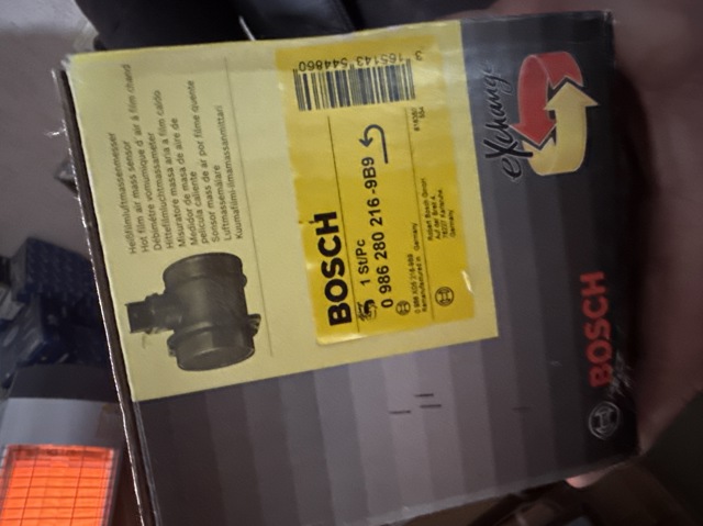 0986280216 BOSCH Датчик потока (расхода) воздуха, расходомер M.A.F. - (Mass Airflow) купить в Львов