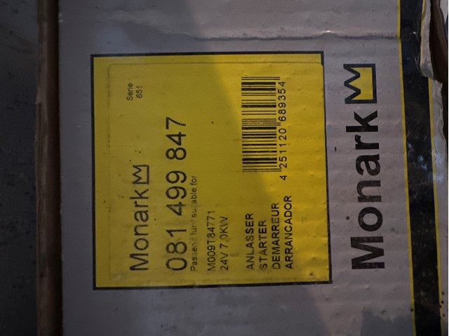 MONARK 81499847 Стартер в наличии Полтава