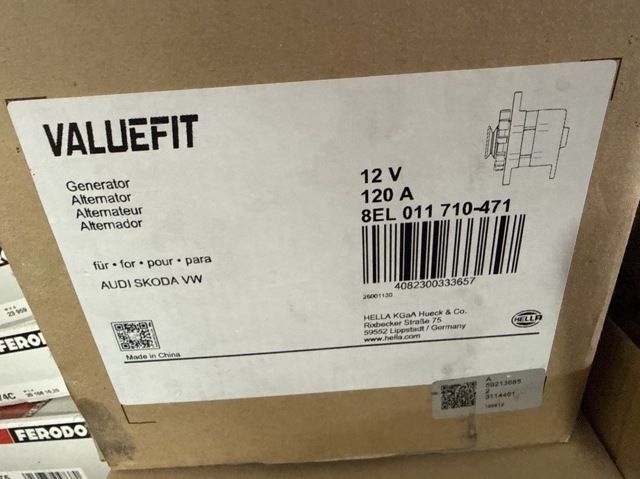 HELLA 8EL011710471 Генератор в наличии Черкассы