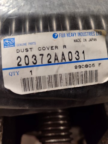 Пыльники и отбойники амортизатора 20372AA031 SUBARU