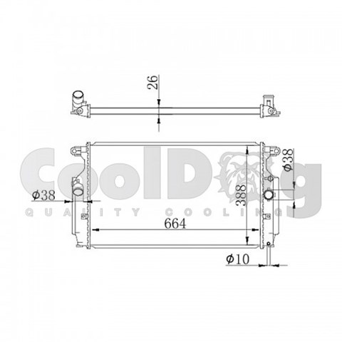 CLD0086 CoolDog Радиатор купить в Запорожье