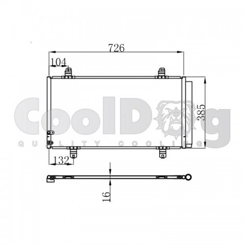 CLD4010 Радиатор кондиционера купить Хмельницкий