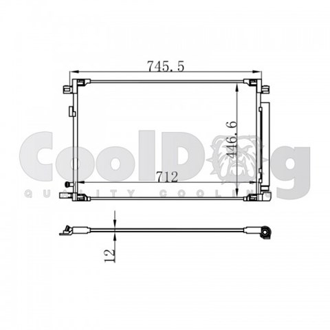 Трубопроводы и радиатор кондиционера CLD4012 CoolDog