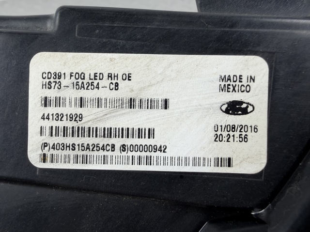 FORD HS7Z15200G Фара противотуманная правая в наличии Украина
