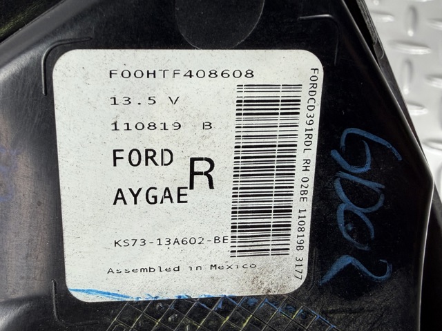 KS7Z13404E FORD Фонарь задний правый внутренний купить в Чернигов