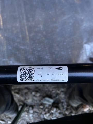 Стабилизатор поперечной устойчивости передний 1EA411303AE VAG