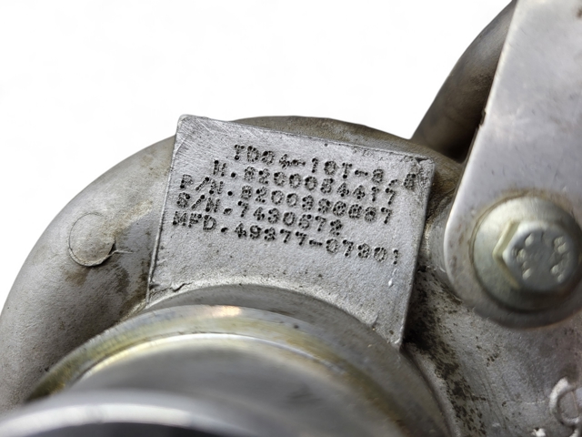 RENAULT 7701476049 Турбина в наличии Львов