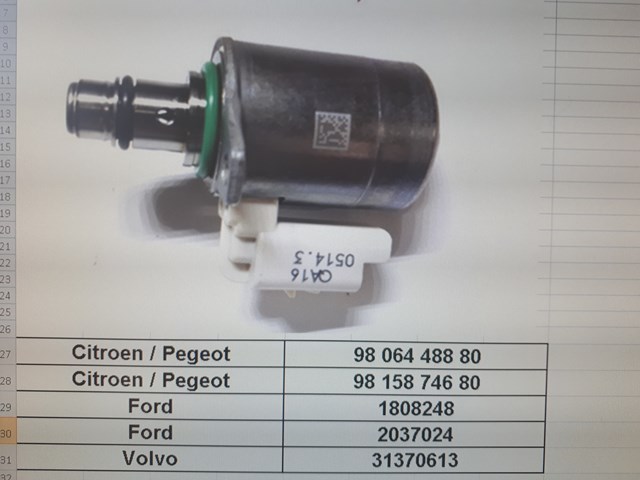 2037024 FORD Клапан регулировки давления (редукционный клапан ТНВД) Common-Rail-System купить в Харьков