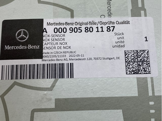 A3C0105750002 MERCEDES Датчик оксидов азота NOX передний купить в Каменское