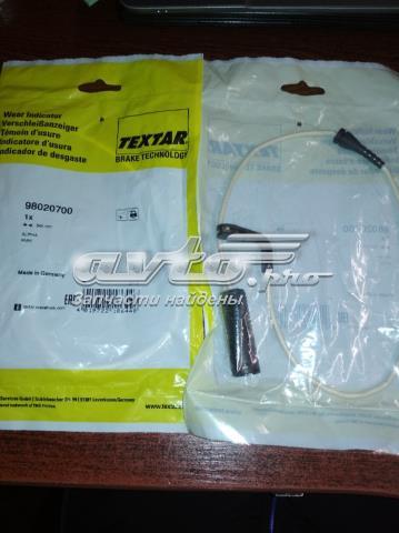 98020700 TEXTAR Датчик износа тормозных колодок задний купить в Черновцы