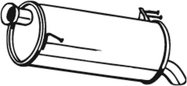 Глушник задній hyundai ix20, kia venga 165-055