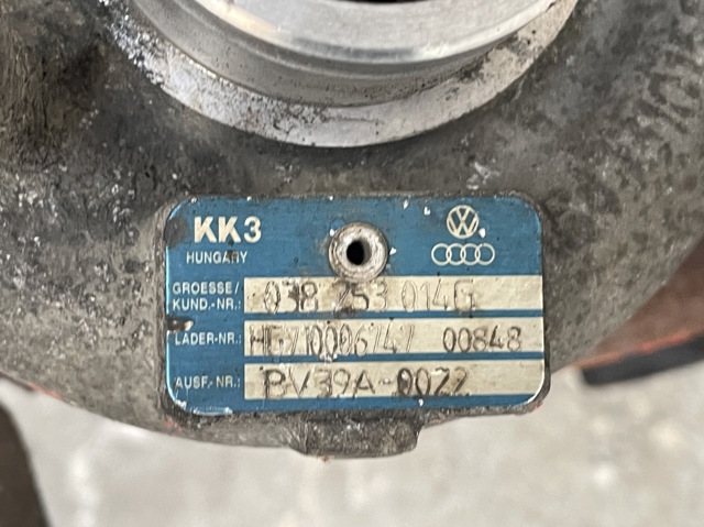 VAG 038253056G Турбина в наличии Киев