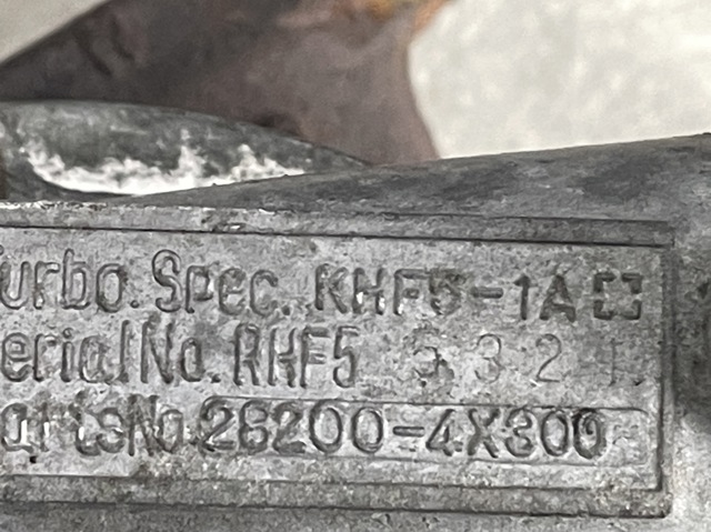 Турбина 282004X300 HYUNDAI