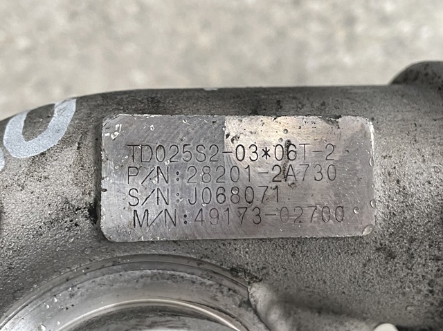 282012A730 HYUNDAI Турбина купить в Каменское